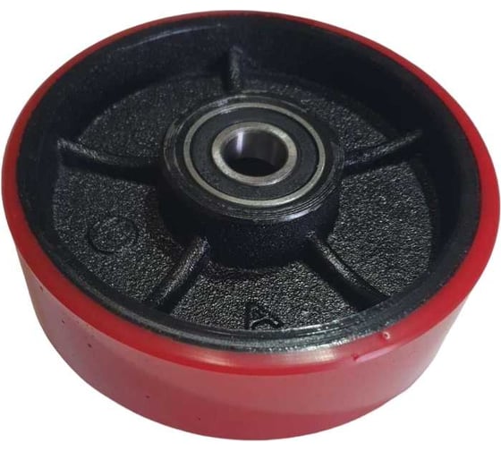 Изображение товара Колесо для гидравлической тележки 160хS50 мм, PU, с подшипником WILMART DFQ.4-01D db