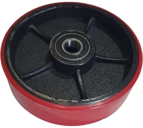 Изображение товара Колесо для гидравлической тележки 200х20хS50 мм, (PU) с подшипником WILMART 325(200)polb