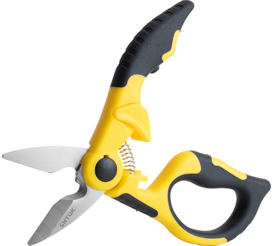 Изображение товара Ножницы электромонтажника SHTOK НЭ-50 авторазжим, 150 мм 08222