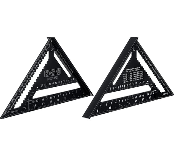 Изображение товара Универсальный кровельный угольник STAYER Rafter 5-в-1 305 мм 34306-30