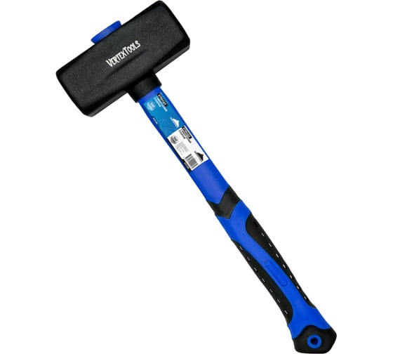 Изображение товара Кувалда vertextools 1000 г, фибергласовая обрезиненная рукоятка 10-12-1000