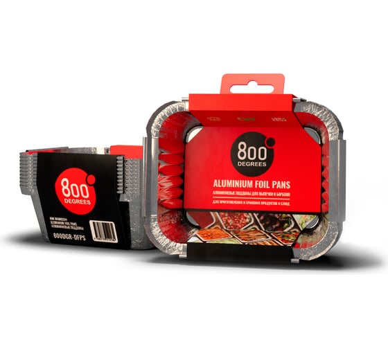 Изображение товара Алюминиевые поддоны 800 Degrees Foil Pans S-size, 10 шт. 800DGR-DFPS X500011200