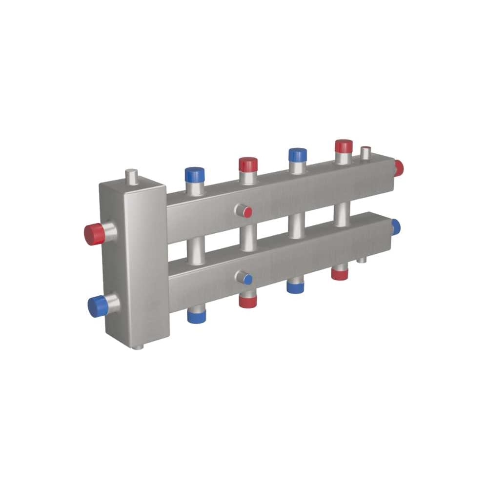 Изображение товара ГРУ+КМГ RISPA 60-5ВУ нержавеющий теплообменник с 3 кронштейнами