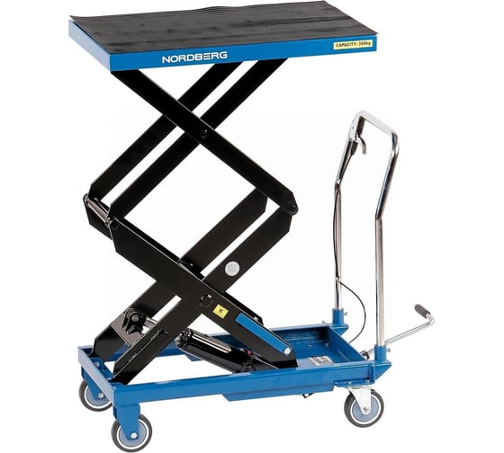 Изображение товара Подъемный гидравлический стол NORDBERG 300 кг, двойные ножницы, N3T301