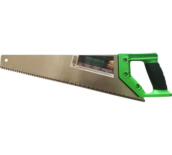 Изображение товара Ножовка по сырой древесине-быстрорез РОСОМАХА 400 мм, 4 зуб./дюйм 600411