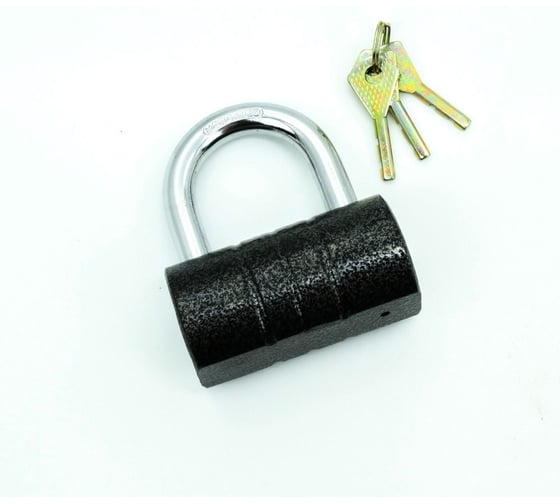 Изображение товара Навесной замок Bohrer ВС2-81, дужка сталь, 3 ключа, корпус чугун 71042811