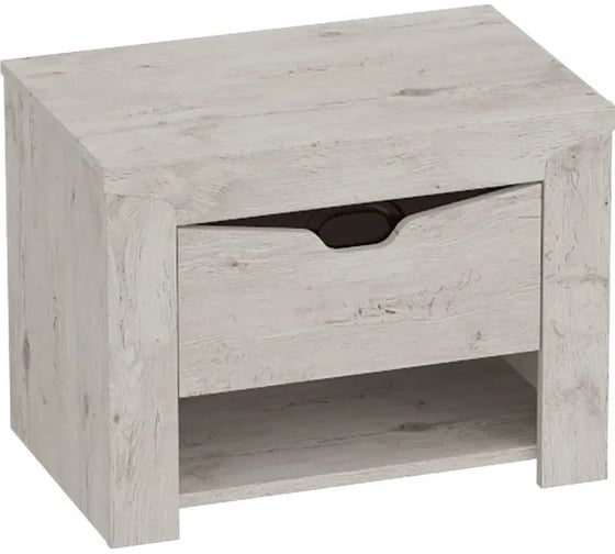 Изображение товара Тумба Мебельград Соренто спальня, с ящиком, дуб бонифаций/дуб бонифаций/кофе структурный матовый 24529_1