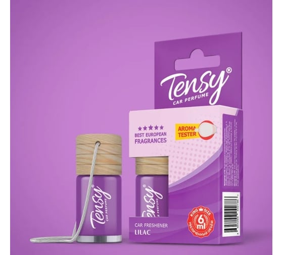 Изображение товара Ароматизатор Tensy бутылочка с дер.крыжкой сирень с пробником TB-13