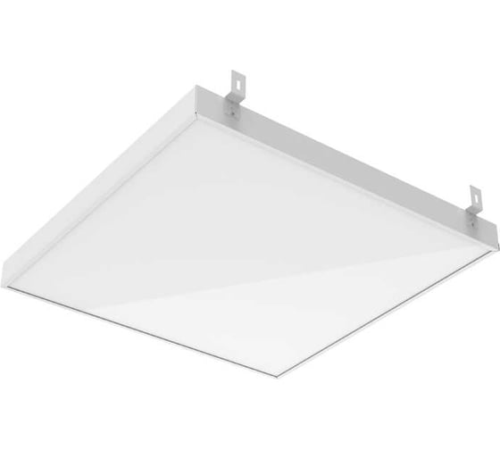 Изображение товара Светодиодный светильник VARTON basic грильято 588x588x50мм, 30 вт, 4000к, с планками для подвеса, с опаловым рассеивателем, аварийный, автономный, постоянного действия B1-R3-00010-31GA2-2003540