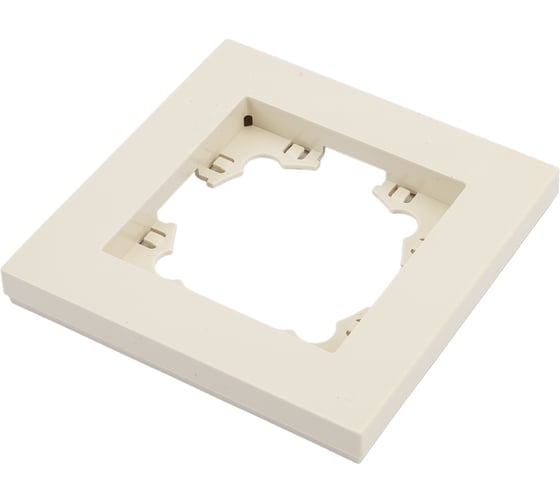 Изображение товара Одноместная горизонтальная рамка UNIVersal серия афина слоновая кость ivory еврослот A0053-I