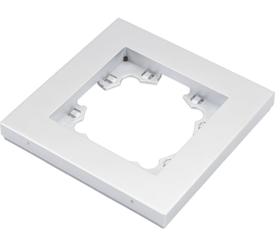 Изображение товара Одноместная горизонтальная рамка UNIVersal серия афина серебро еврослот A0053-S