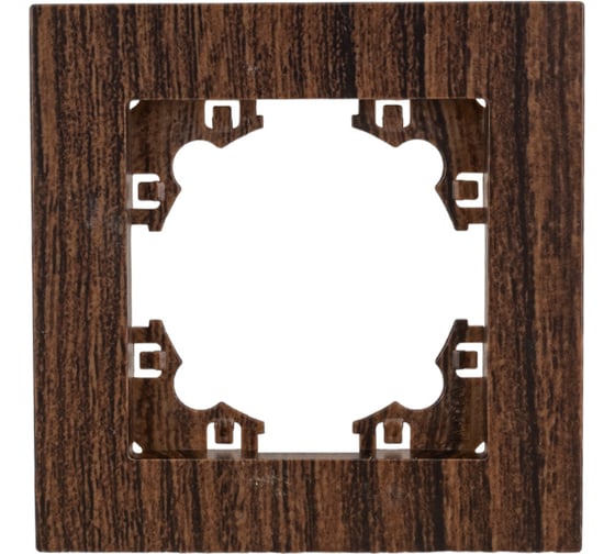 Изображение товара Одноместная горизонтальная рамка UNIVersal афина венге еврослот A0053-V