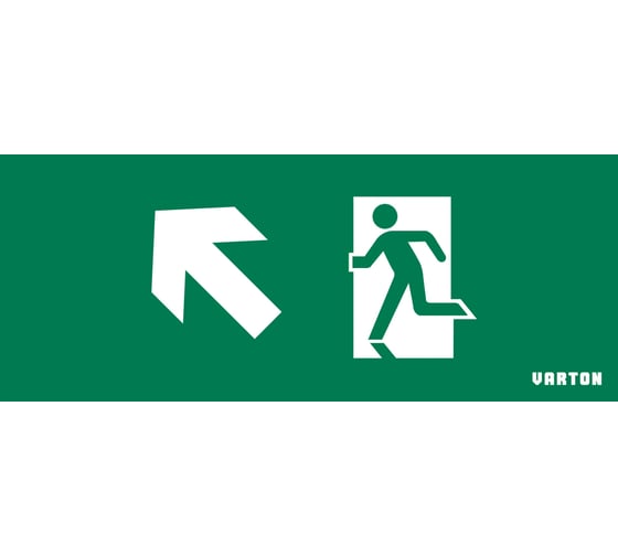 Изображение товара Пиктограмма VARTON фигура стрелка влево вверх для аварийно-эвакуационного светильника ip20 V1-R0-70354-21A01-2017