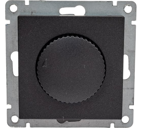 Изображение товара Диммер UNIVersal серия афина, с/у, 10а, 220в, графит еврослот A0101-Gr