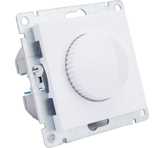 Изображение товара Светорегулятор (диммер) UNIVersal серия афина, с/у, 3а, 220в, 500вт, белый еврослот A0101