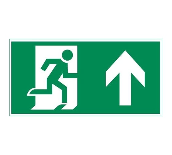 Изображение товара Пиктограмма VARTON фигура стрелка вверх 400x200мм для аварийно-эвакуационного светильника vault V5-EM03-60.013.016