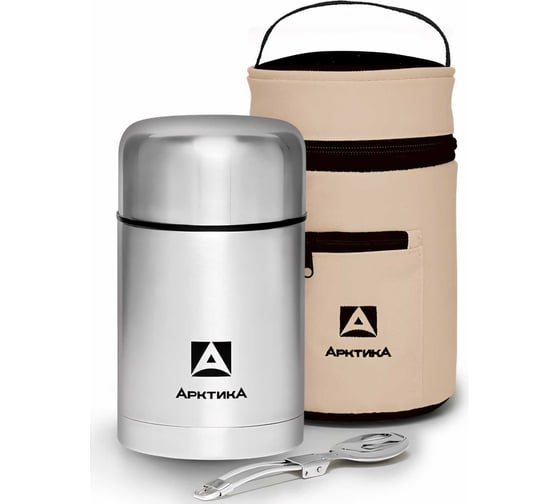 Изображение товара Стальной термос для еды Арктика 0.75 л 301-750А в чехле