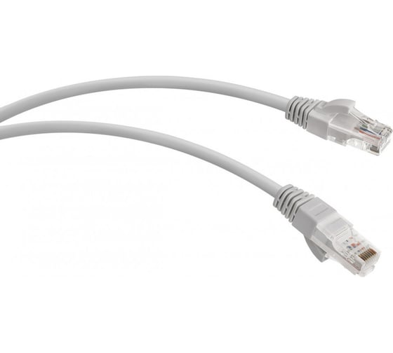 Изображение товара Патч-корд WRline WR-PC-RJ45-UTP-5E-5-GY U/UTP, категория 5е, 2xRJ45, неэкранированный, серый, LSZH, 5м 520159