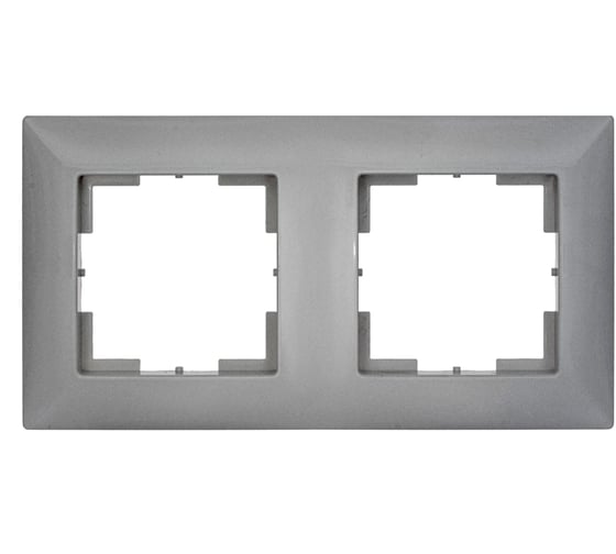 Изображение товара Двухместная рамка Кунцево-Электро "мария" мрфи11.11.00.00 алюминий 110058