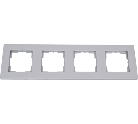 Изображение товара Четырехместная рамка Кунцево-Электро "аксиома" мрфи11.17.00.00 алюминий 121029