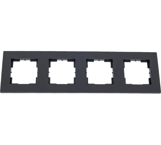 Изображение товара Четырехместная рамка Кунцево-Электро "аксиома" мрфи11.17.00.00 антрацит 121043
