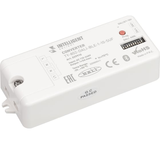 Изображение товара Конвертер ARLIGHT INTELLIGENT TY-802-DALI-BLE-1-10-SUF IARL, IP20 Пластик, 1шт 029910
