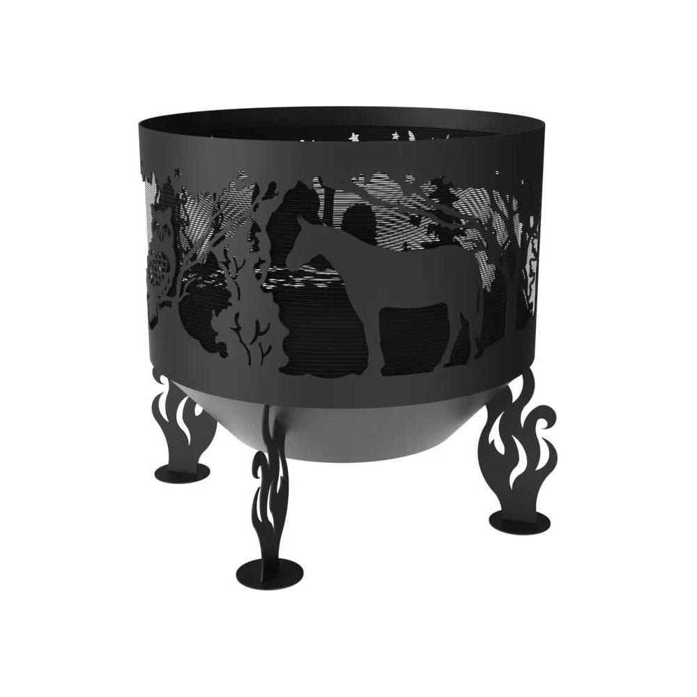 Изображение товара Костровая чаша Fire-House Ежик в тумане диам. 600 мм, с защитной сварной сеткой Ch1-600ежик