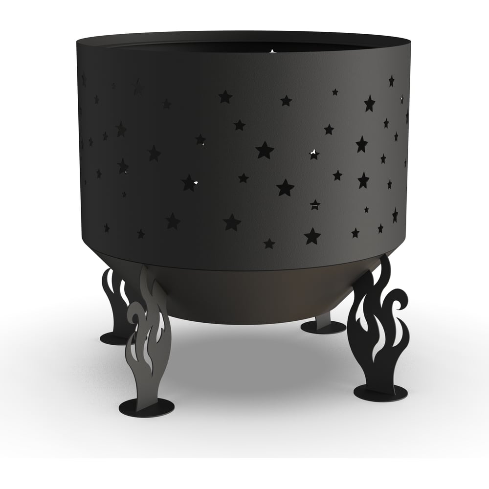 Изображение товара Костровая чаша Fire-House Звезды диам. 600 мм, коническое дно Ch-600звезды