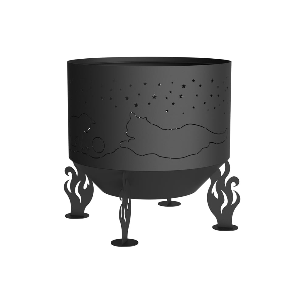 Изображение товара Костровая чаша Fire-House Коты и Звезды диам. 500 мм