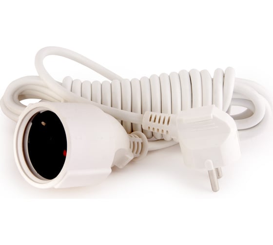 Изображение товара Сетевой одноместный удлинитель, с з/к, 250В, 16А, 5м LUX У-161-05 4606400419716