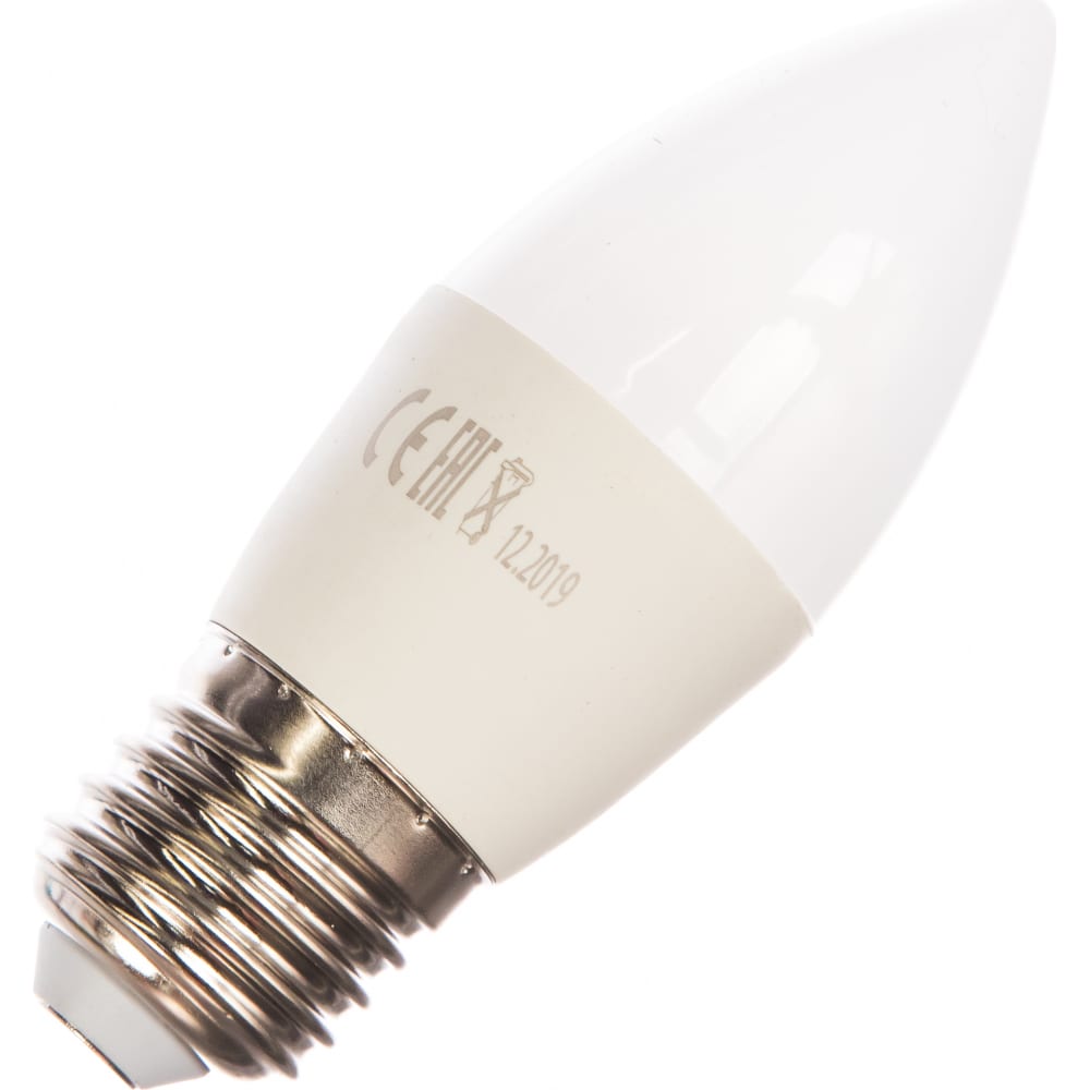 Купить Светодиодная лампа b35 7w e27 4000k 590лм свеча матовая красная цена 4606400618928