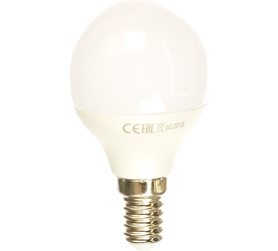 Изображение товара Светодиодная лампа P45 7W E14 3000K 570лм шар матовый КРАСНАЯ ЦЕНА 4606400618294