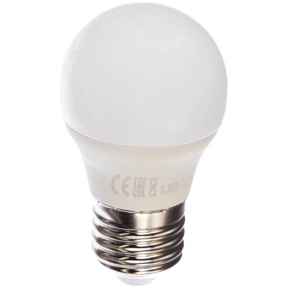 Купить Светодиодная лампа p45 7w e27 4000k 590лм шар матовый красная цена 4606400618355