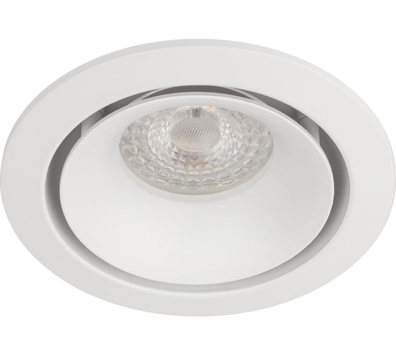 Изображение товара Встраиваемый светильник ЭРА KL100 WH MR16 GU5.3 алюминиевый, белый Б0055584