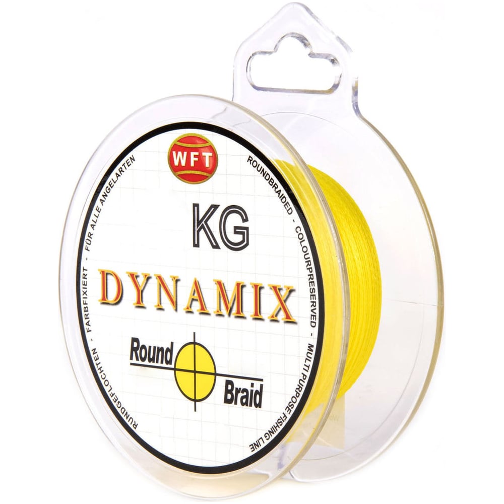 Изображение товара Плетеная леска WFT KG ROUND DYNAMIX Yellow 300/035 1D-C-106-035