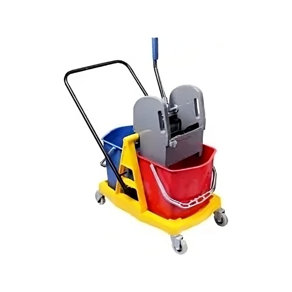 Изображение товара Двухведёрная тележка А5 h0206 2/17 л для уборки с колесиками