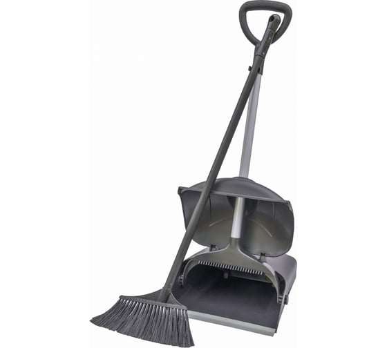 Изображение товара Совок-ловушка А5 h1132 на двух колёсиках, с крышкой и щёткой в комплекте 1007455