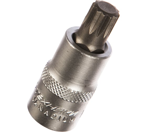 Изображение товара Головка со вставкой 1/2", SPLINE M12, длина 55мм Дело Техники 625412