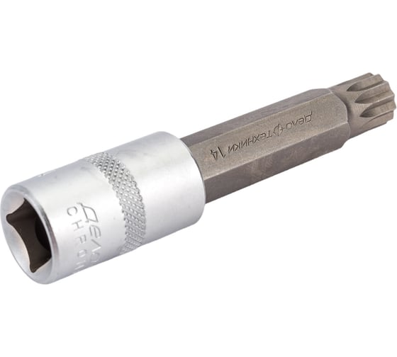 Изображение товара Головка со вставкой 1/2", SPLINE M14, длина 100мм Дело Техники 625464