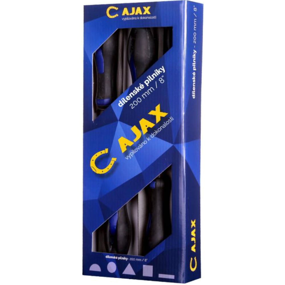 Набор напильников Ajax набор из 6 и напильников в виниловом футляре ergo ajax 286202921025