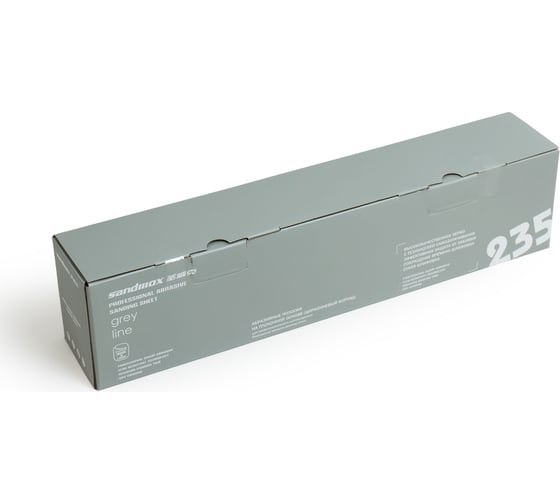 Изображение товара Полоски шлифовальные на пленочной основе 235 GREY Р120, 14 отверстий, 70x420 мм, 50 шт SANDWOX 235.70.42.120.14