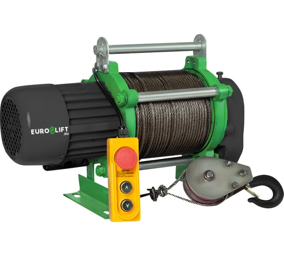 Изображение товара Лебедка электрическая ( электролебедка 300/600кг, 70/35м, U=380v, P3, 50HZ) EURO-LIFT KCD 00019829
