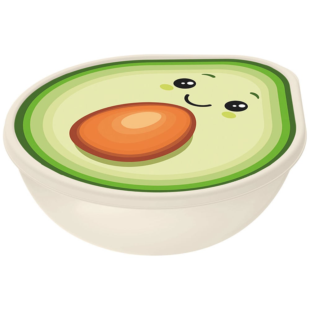 Изображение товара Контейнер для хранения IDILAND 0.4 л светло-бежевый пластиковый фигурный