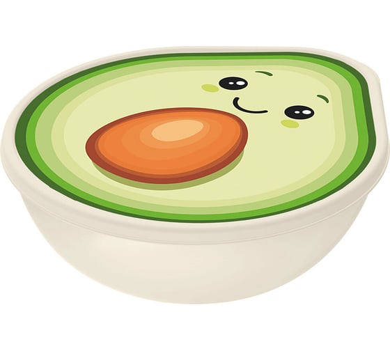 Изображение товара Контейнер для хранения IDILAND 0.4 л с декором светло-бежевый 221155525/01