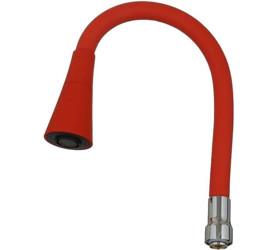 Изображение товара Гибкий излив Melodia della vita luxe с лейкой "колокольчик" красный 49см mkp20919 14098