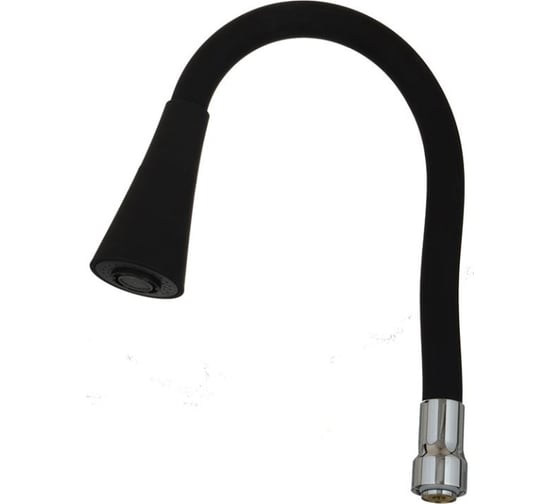 Изображение товара Гибкий излив Melodia della vita luxe с лейкой "колокольчик" черный 49см mkp20920 14099