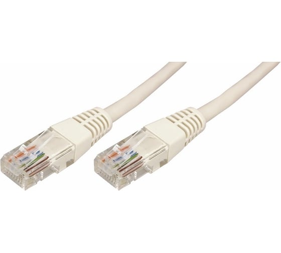 Изображение товара Патч-корд U/UTP RJ45-RJ45 5e кат. PVC 2М СЕРЫЙ REXANT 18-1005