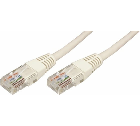 Изображение товара Патч-корд REXANT U/UTP RJ45-RJ45, CAT 5e, PVC, серый, 3 м 18-1006