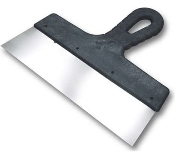 Изображение товара Шпатель-лопатка BOHRER 100 мм, нержавеющая сталь 0.5 мм, пластмассовая ручка ШП-100351