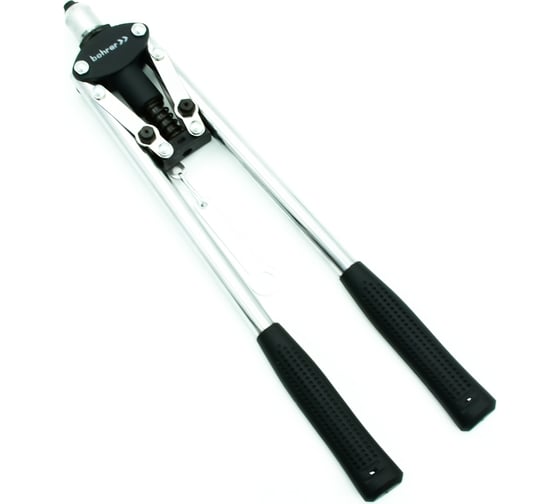 Изображение товара Силовой заклёпочник BOHRER 430 мм, заклепки 3,2; 4,0; 4,8, с удлиненными обрезиненными рукоятками 47015430